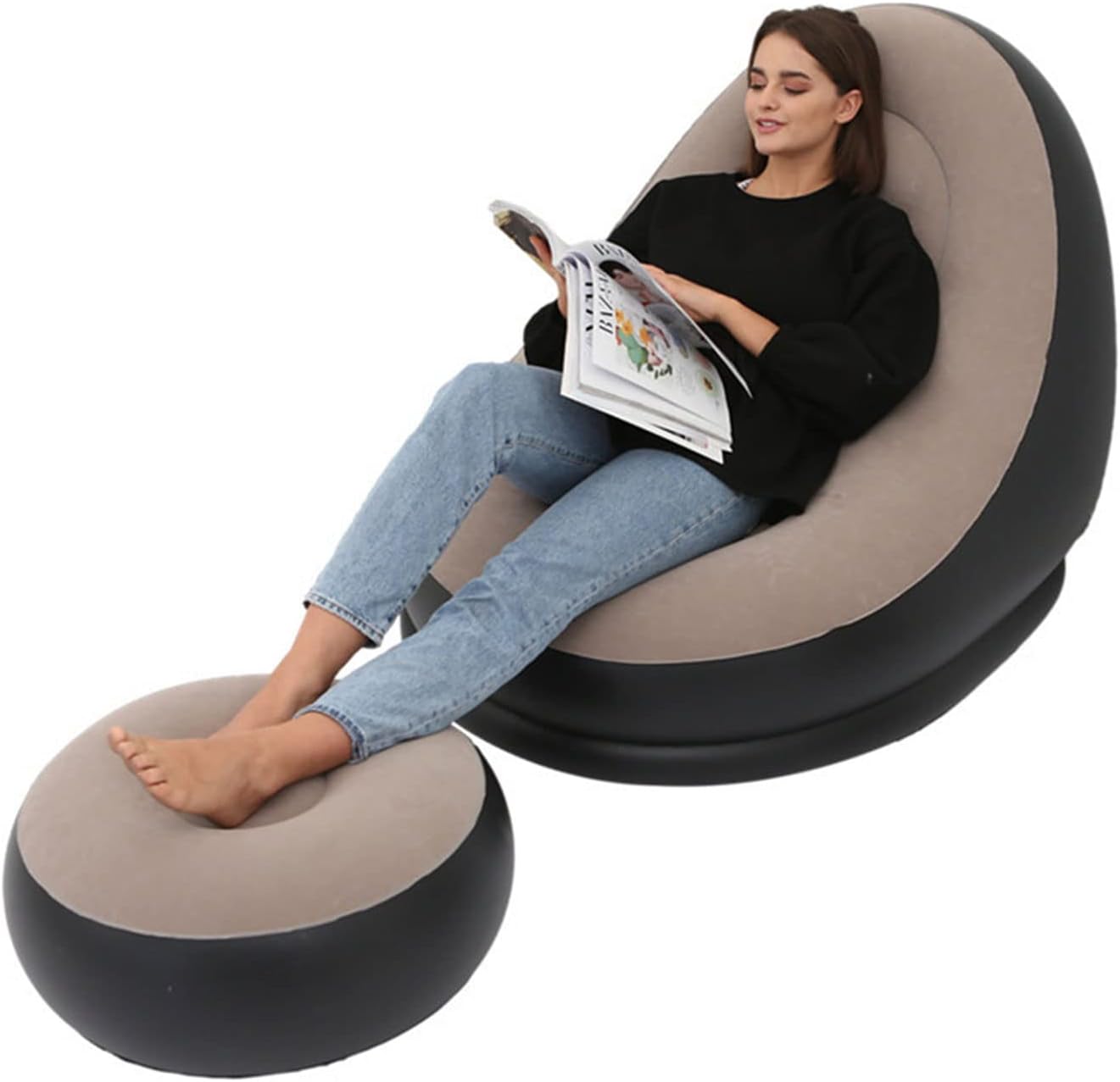Thickened Flocking Inflatable Sofa